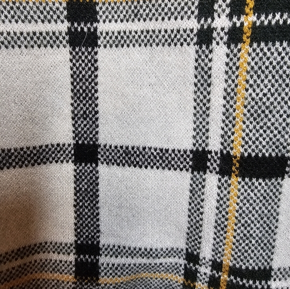 Tahari Plaid turtleneck long sleeve top Size Large - Picture 6 of 9